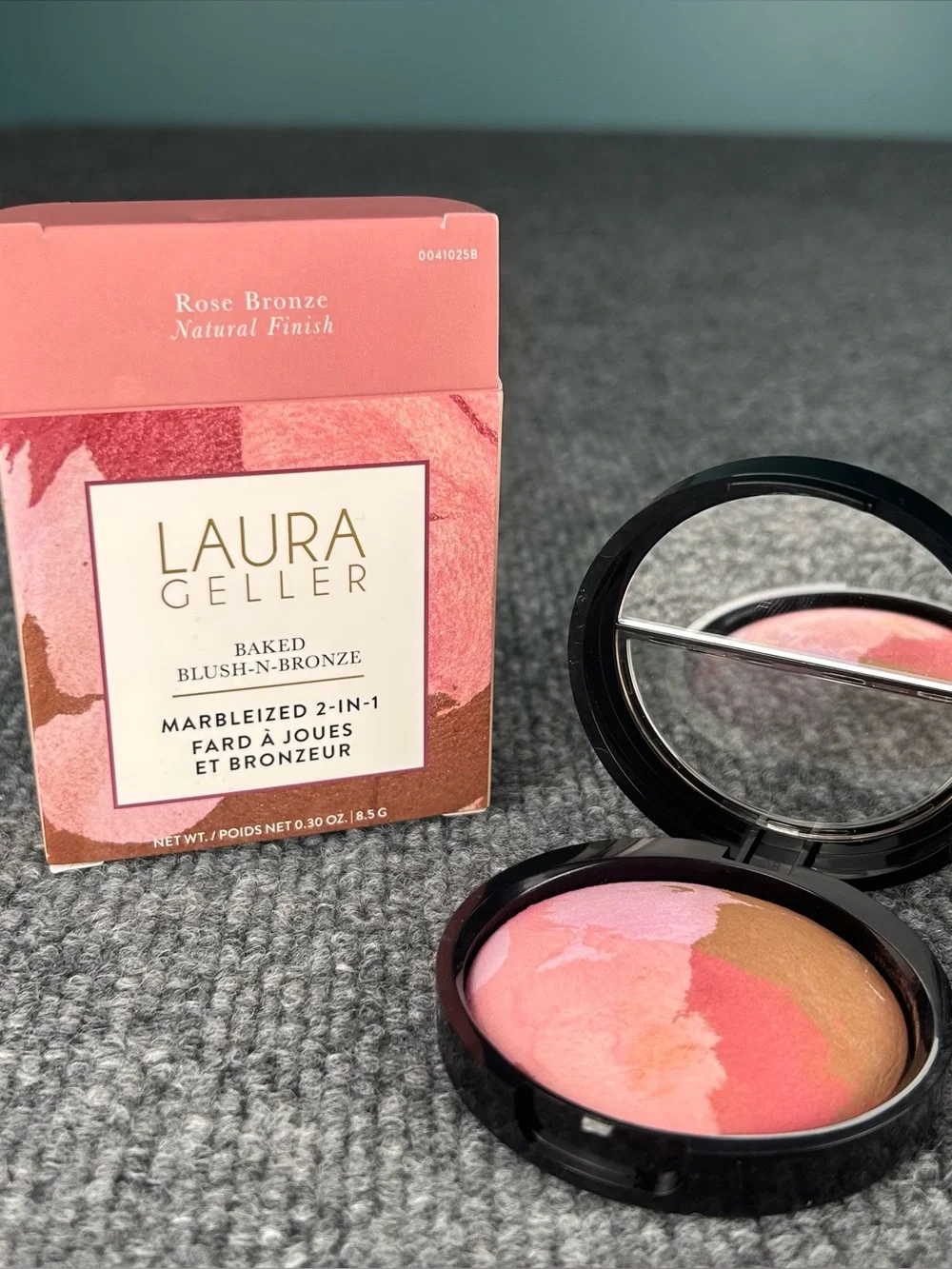 Laura Geller Baked Blush N Bronze Marbleized 2 in 1 ROSE BRONZE Natural Finish